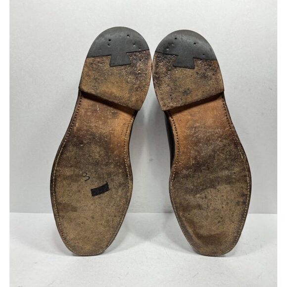 Alden x Sherman Brothers 990 Shell Cordovan Plain Toe Blucher Shoes Mens Sz 13 B - Picture 7 of 9